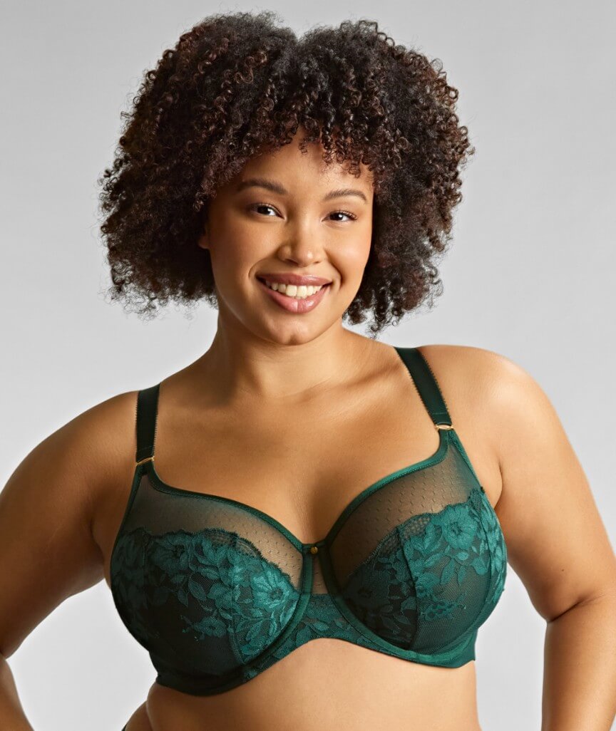 Sculptresse Josephine Full Cup Underwired Bra - Forest Green